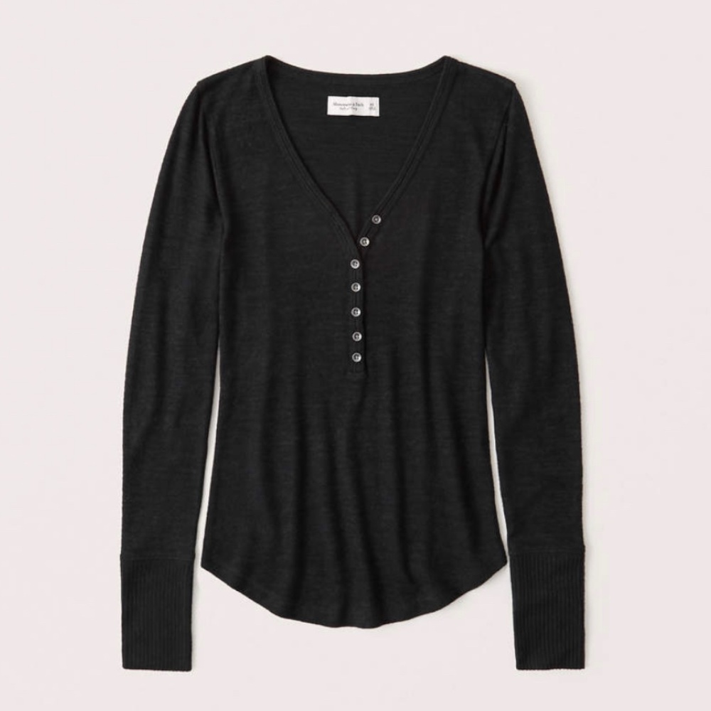 Black Long Sleeve & Cozy Henley